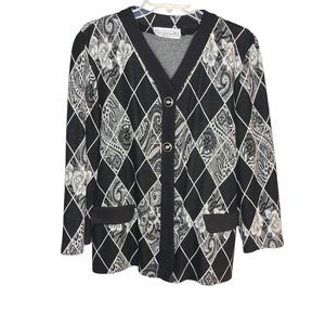 Pablo Collection Vintage Cardigan Button Up Sweater Size Large